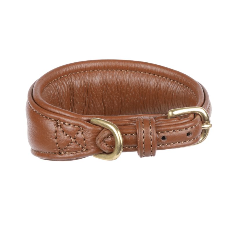 Collier Lévrier Cuir Rembourré