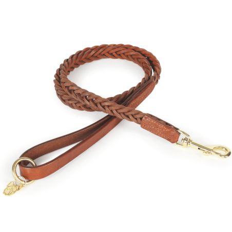 Laisse Cuir Tressé