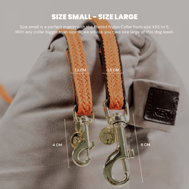 Plaited Nylon Dog Leash – 200 cm - Kentucky | Waf & Co