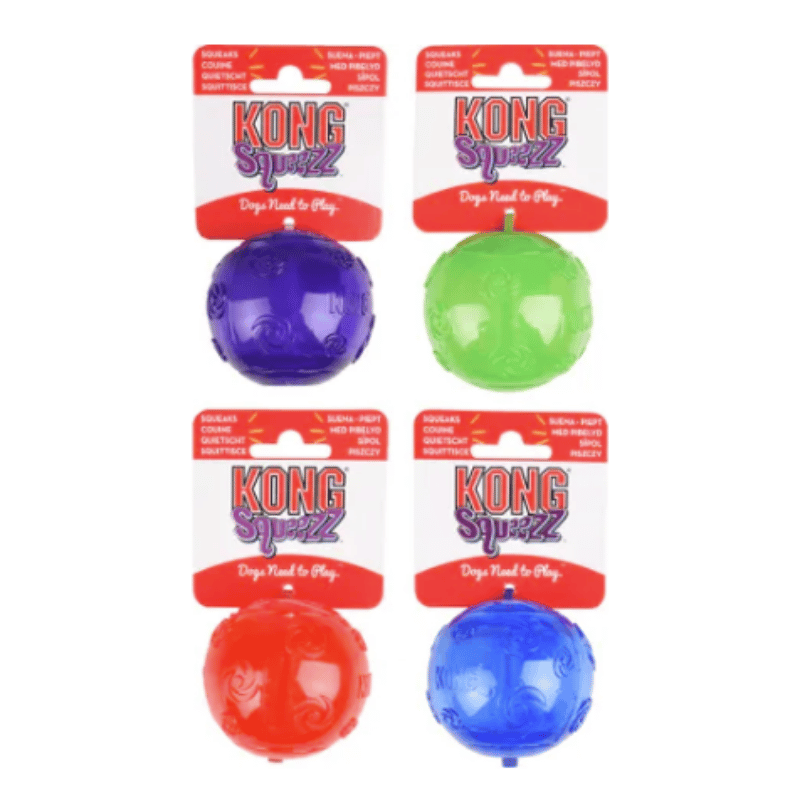 Squeezz Ball Dog Toy - KONG| Waf & Co