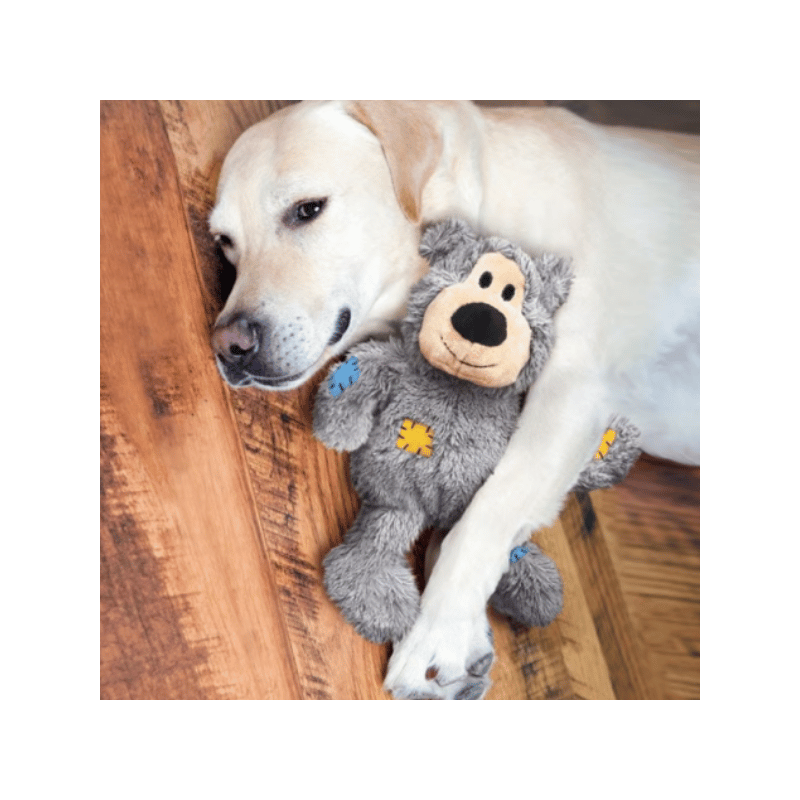 Grey bear dog toy  – KONG | Waf & Co