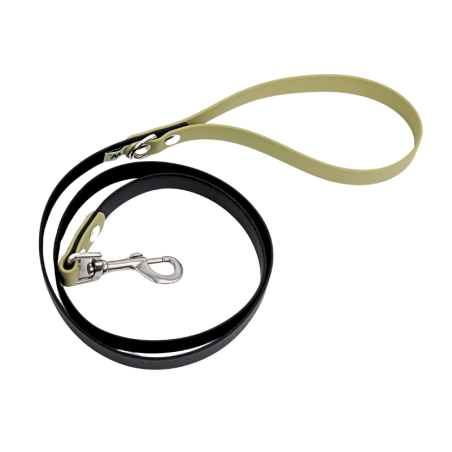 Black and Khaki Dog Lead - Waf & Co | Waf & Co