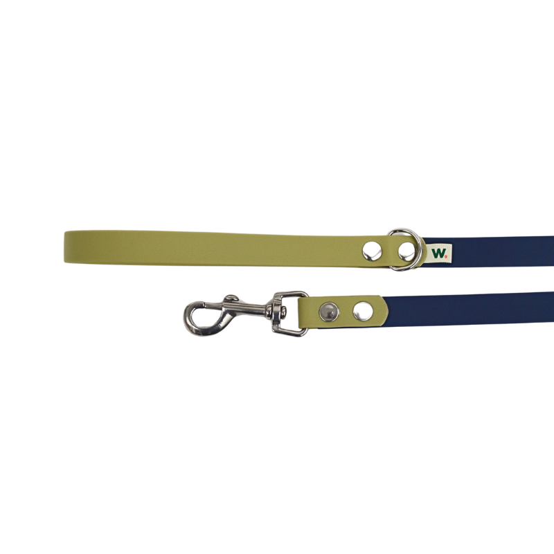 Laisse bleu marine et kaki - Waf & Co | Waf & Co