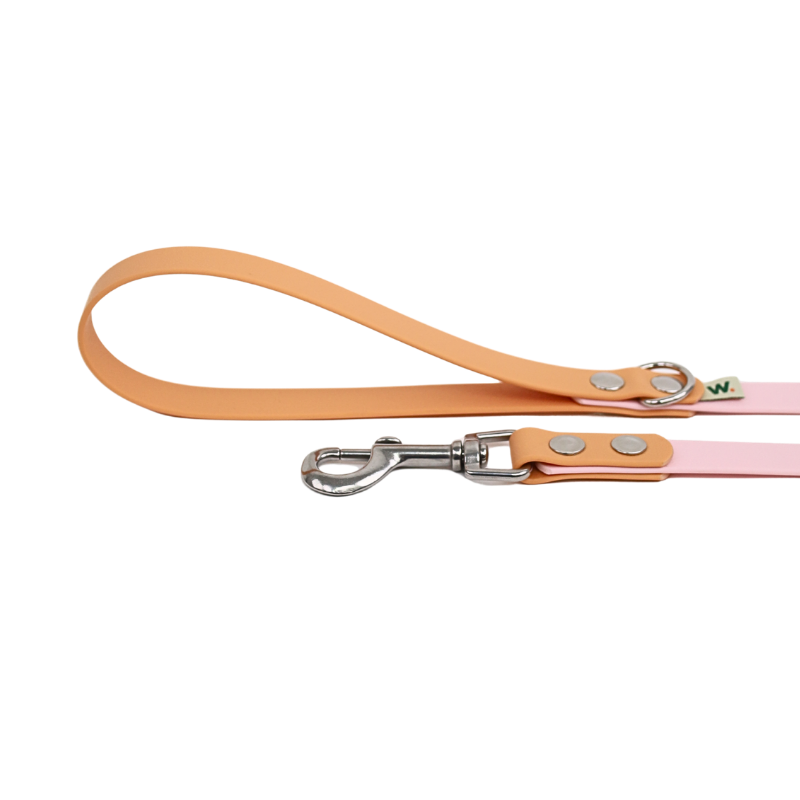 Laisse rose et orange - Waf & Co | Waf & Co
