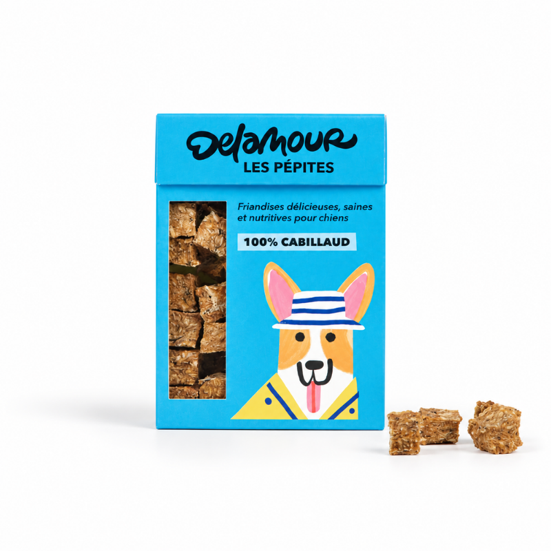 Friandises Les Pépites cabillaud - Delamour | Waf & Co