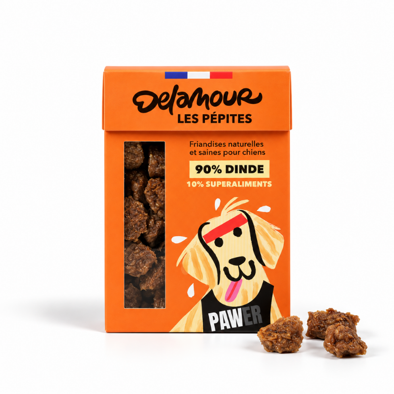 Friandises Les Pépites dinde - Delamour | Waf & Co