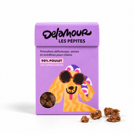 Friandises Les Pépites poulet - Delamour | Waf & Co