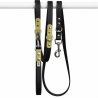 Black and khaki multi-position dog leash - Waf & Co | Waf & Co